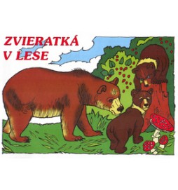 Zvieratka v lese - omalovánka