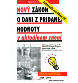 Nový zákon o dani z pridanej hodnoty v aktuálnom znení