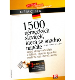 1500 německých slovíček, která se snadno naučíte + 3 CD