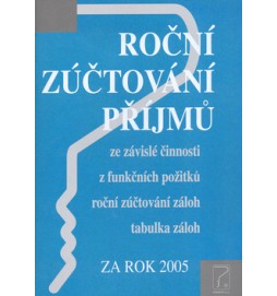 Roční zúčtování příjmů 2005