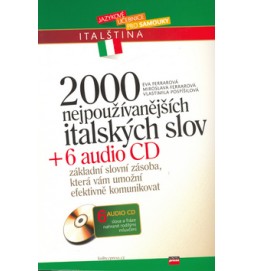 2000 nejpužívanějších italských slov + 6 CD