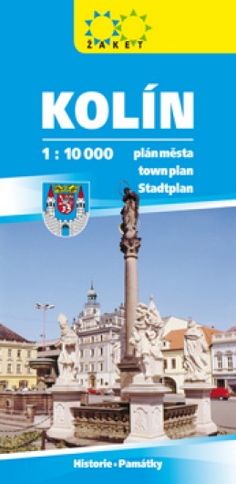 Kolín plán města 1:10 000