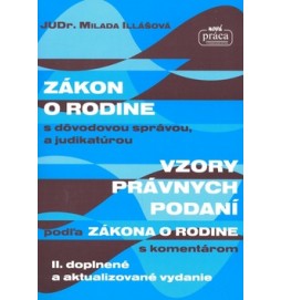 Zákon o rodine s dôvodovou správou, a judikatúrou Vzory právních podání