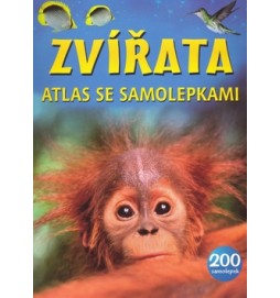 Zvířata atlas se samolepkami