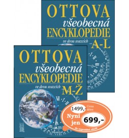 Ottova všeobecná encyklopedie ve dvou svazcích A-L, M-Ž