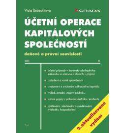 Účetní operace kapitálových společností