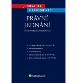 Judikatura k rekodifikaci Právní jednání