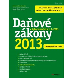 Daňové zákony 2013