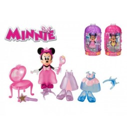 Minnie figurka kloubová plast 14 cm s módními doplňky, 3 druhy (1 sada v krabičce)