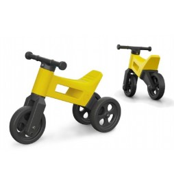 Odrážedlo FUNNY WHEELS 2v1 žluté výška sedadla od 26cm polohovatelné nosnost 50kg 18m+