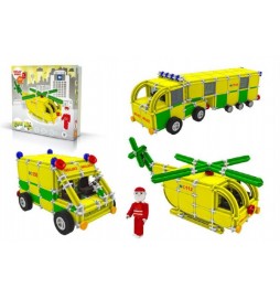 Stavebnice Seva Rescue 3 plast 537ks v krabici 35x33x8cm