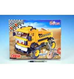 Stavebnice BanBao Auto RC 192ks + 1 figurka 27MHz na baterie v krabici 37,5x28,5x6cm