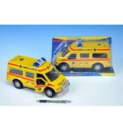 Auto ambulance 27cm na setrvačník v krabici