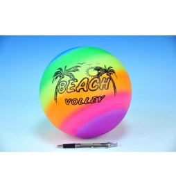 Míč duhový Beach volley 21cm 120g v síťce od 24 měsíců