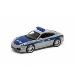 Auto Welly policie Porsche 911(991) Carrera S kov/plast 12cm volný chod