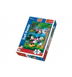 Puzzle Mickey Piknik Disney 22x33cm 60 dílků v krabici 14x21x4cm