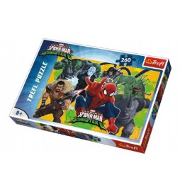 Puzzle Spiderman vs Sinister 6 Disney 260 dílků 60x40cm v krabici 40x27x4cm