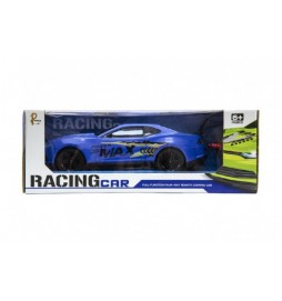 Auto RC na baterie 25 cm plast zrychlující 1:16, 3 barvy + dobíjecí pack v krabici 35 x 13 x 15 cm