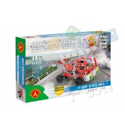 Malý konstruktér Fire Engine Hasiči 150 kov 314ks stavebnice v krabici 31x22x5cm