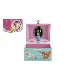 Hrací skříňka šperkovnice Disney princezny 14x11x11cm v krabičce