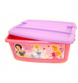 Box úložný růžový Disney Princezny plast 43x20x29cm