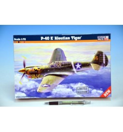 Model P-40E Aleutian tiger D-202 série IV 13,42x15,8cm v krabici 29x19x4,5cm