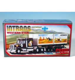 Stavebnice Monti 25 Intrans Container Western star 1:48 v krabici 31,5x16,5x7,5cm