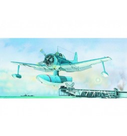 Model Curtiss SC-1 Seahawk 15,5x17,3cm v krabici 31x13,5x3,5cm