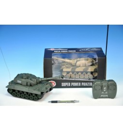 Tank RC plast 26cm na vysílačku na baterie; 2 barvy; v krabici - 1 kus