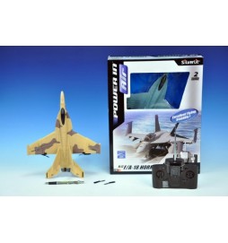 Letadlo Stíhačka RC F18 Hornet pěnové 30x25cm na vysílačku na baterie v krabici