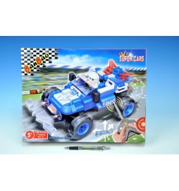 Stavebnice BanBao Auto RC závodní na baterie 198ks + 1 figurka v krabici 37,5x28,5x6,5cm