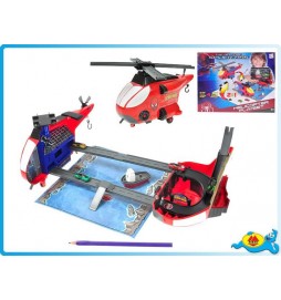 Helikoptéra rozkládací 24cm Spiderman s doplňky v