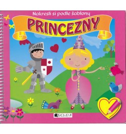 Princezny - Nakresli si podle šablony