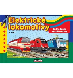 Elektrické lokomotivy - Jednoduché vystřihovánky