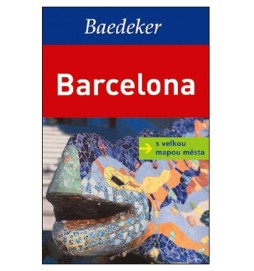 Barcelona s velkou mapou města - Baedeker