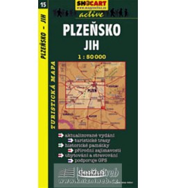 Plzensko jih 1:60T - cyklomapa