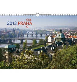 Kalendář 2013 nástěnný - Praha 18měsíční, 30 x 21 cm