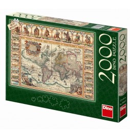 Historická mapa světa - puzzle 2000 dílk