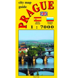 City map - guide PRAGUE 1:7 000 (angličtina, ruština, španělština)