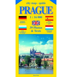 City map - guide PRAGUE 1:16 000 (angličtina, němčina, ruština, španělština, holandština)