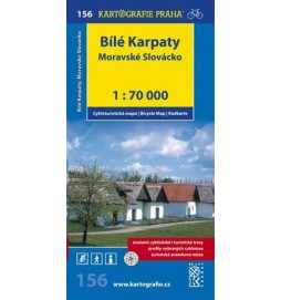 Bílé Karpaty, Moravské Slovácko 156 - Cykloturistická mapa