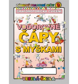 Vodorovné čáry s myškami (grafomotorická cvičení)