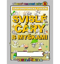 Svislé čáry s myškami (grafomotorická cvičení)