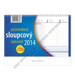 Kalendář 2014 - Poznámkový sloupcový - s