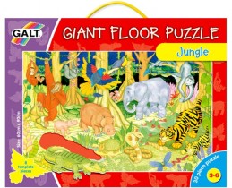 Velké podlahové puzzle – zvířátka v džungli