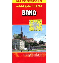 Brno městský plán 1:15000