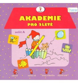 Akadamie pro dvouleté, sešit A - omalovánky se samolepkami