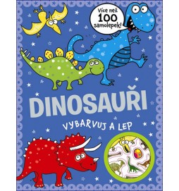 Dinosauři - vybarvuj a lep