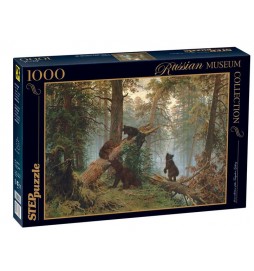 Puzzle 1000 Šiškin Ráno v borovicovém lese (ze sbírek ruských muzeí)