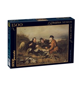 Puzzle 1500 Perov Odpočinek lovců (ze sbírek ruských muzeí)